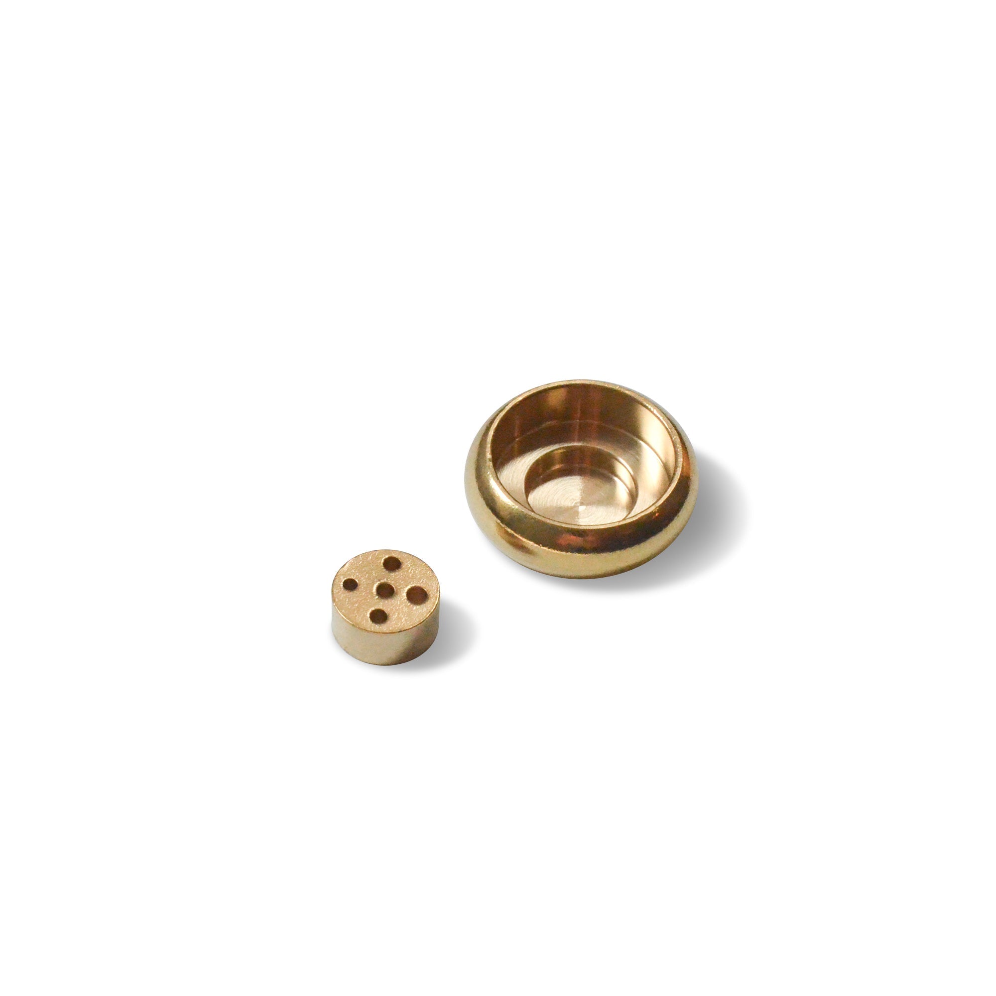 Bowl-shaped Brass Incense Holder