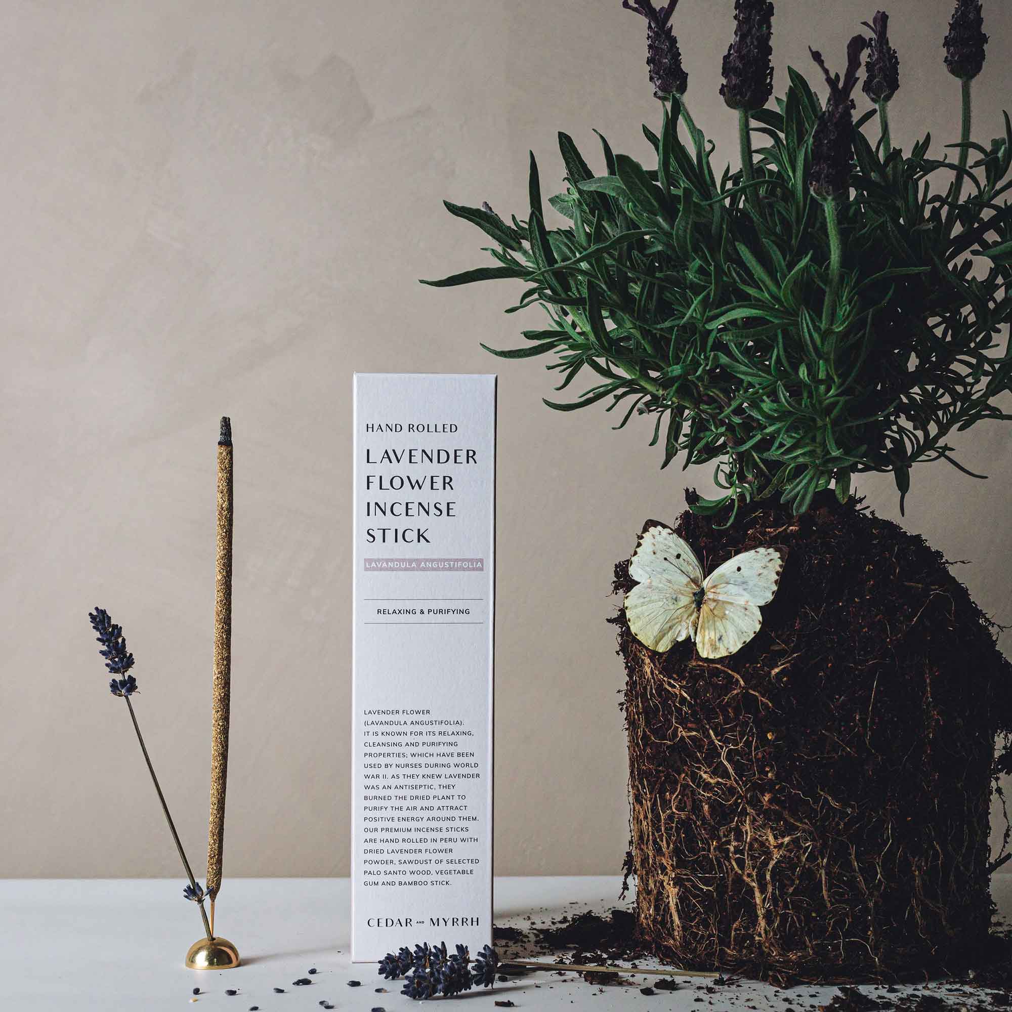 Lavender Incense Sticks – 7 Hand-Rolled Sticks from Peru