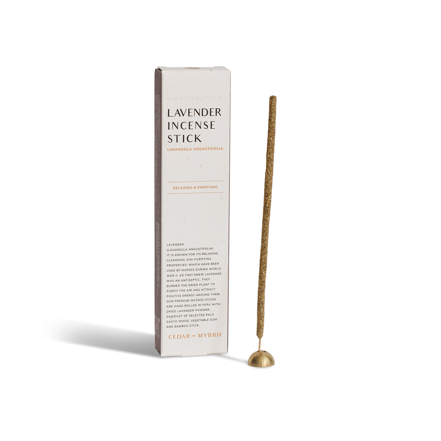 Lavender Incense Sticks – 7 Hand-Rolled Sticks from Peru