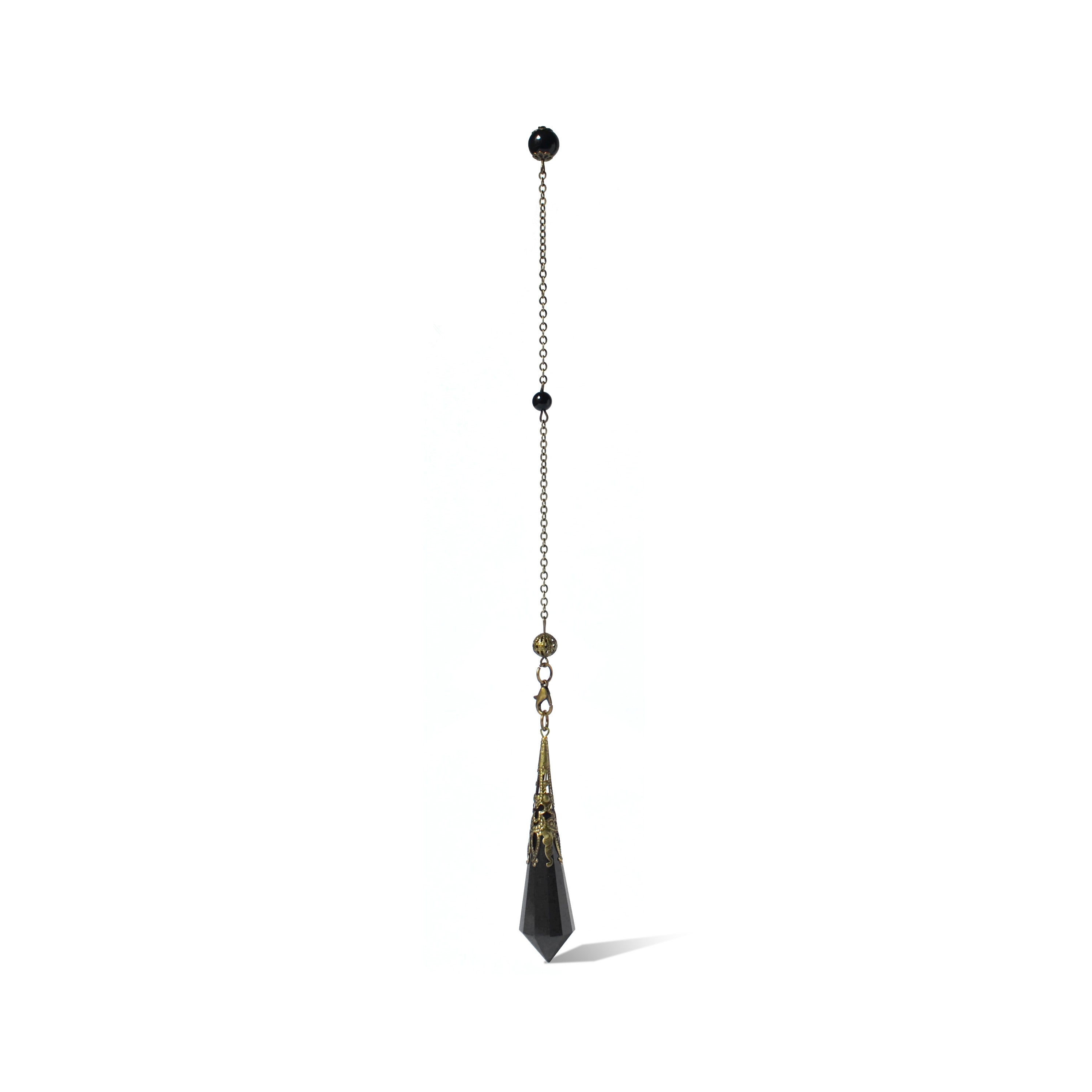 Natural Obsidian Crystal Divination Pendulum